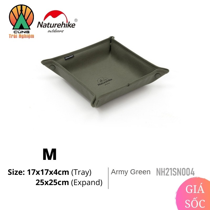 [CHÍNH HÃNG] Khay Đựng Đồ Dã Ngoại Naturehike NH21SN004 Gọn Nhẹ Chống Thấm Nước Tiện Dụng Mang Theo Du Lịch Cắm Trại