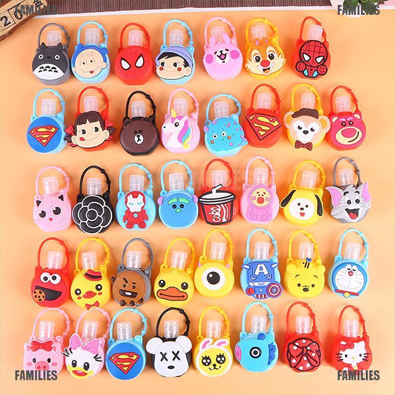 Bình rỗng tròn đựng nước rửa tay 30ml họa tiết hoạt hình dễ thương vui nhộn