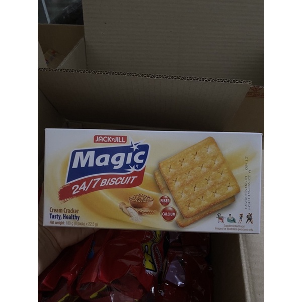 Bánh Quy Magic JackJill 180g (8 packs x22,5g )