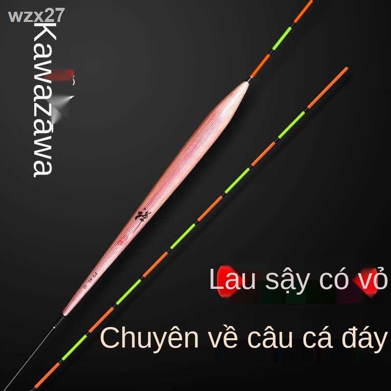 Cây sậy thân dài Kawasawa Phao cá có vỏ, độ nhạy cao và bắt mắt diếc chính thức miệng làm thủ công