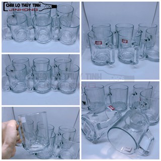 Bộ 6 Ly Quai Thủy Tinh Trơn 180ml ZB12-180ml