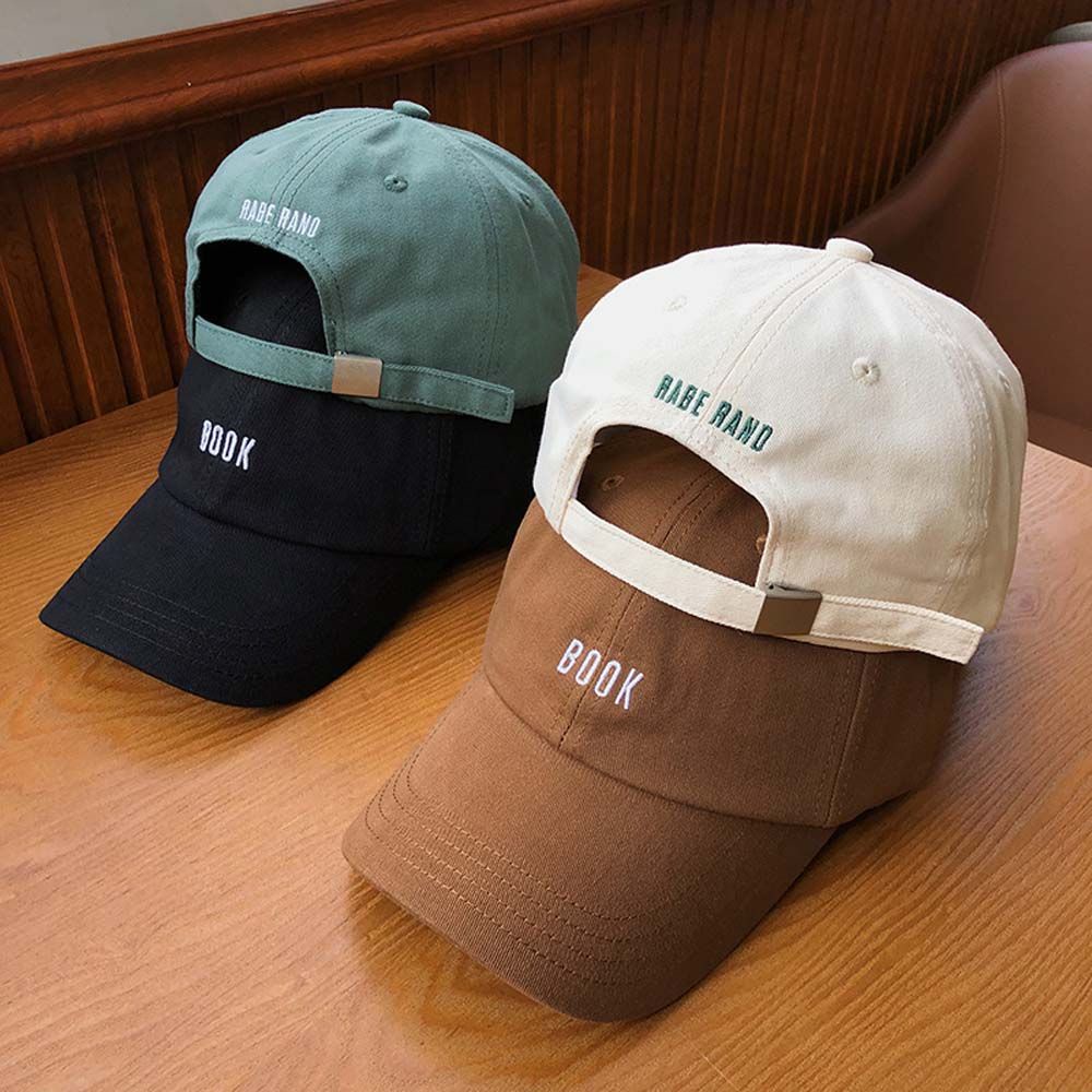 Mũ lưỡi trai thêu chữ BOOK đơn giản phong cách Hàn Quốc dành cho nữ
