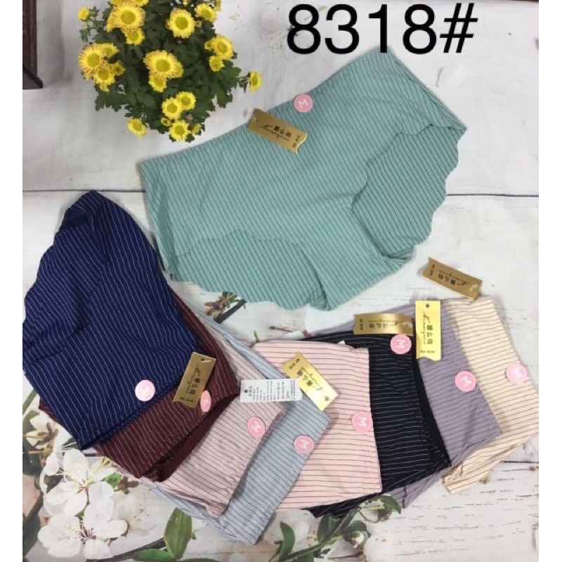 Combo 5 Quần Lót Su Sọc Không Viền Lưng Cao - QL8318