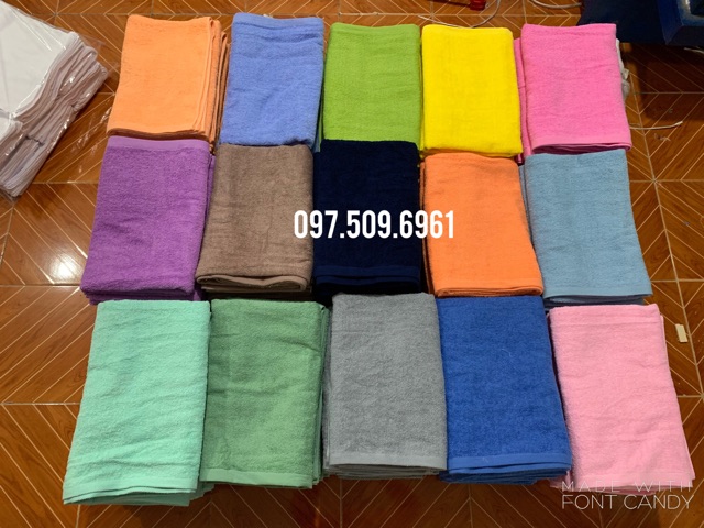 Khăn tắm xuất nhật 100% cotton kt 70x140cm 330g siêu thấm