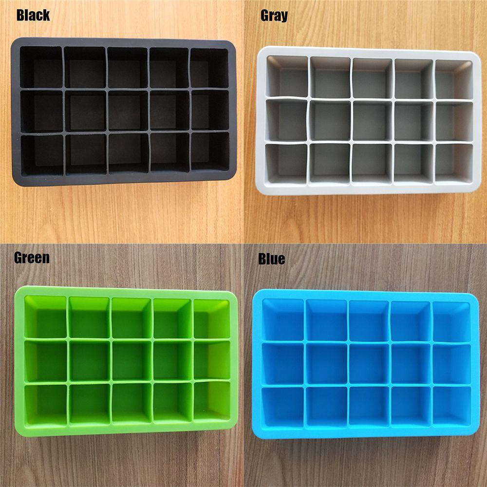 Khuôn Làm Đá 15 Ô Vuông Bằng Silicone Bền Bỉ
