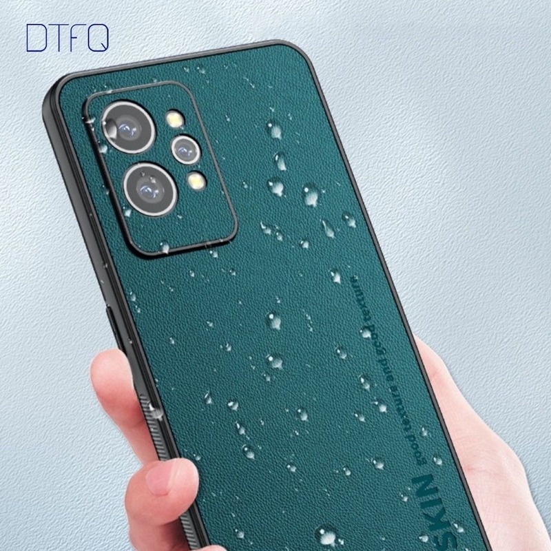 Ốp Điện Thoại Da Pu Viền Silicon Dẻo Kiểu Cổ Điển Sang Trọng Chống Sốc Cho Realme GT Neo 3T 2 Neo3T Neo2 GT2 GT 2