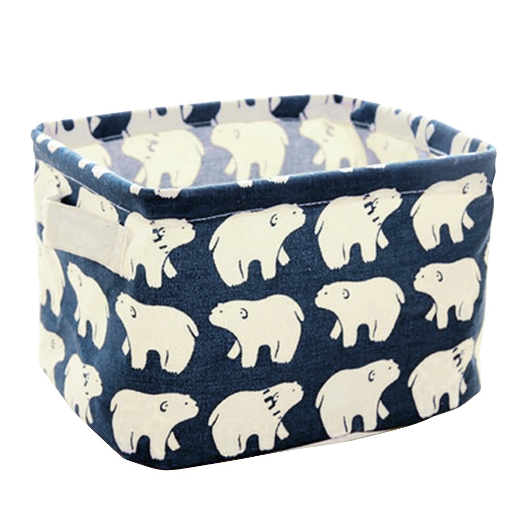 Giỏ đựng áo quần giặt bằng chất liệu cotton lanh