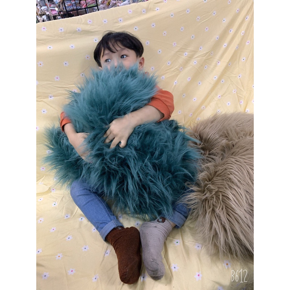 Vỏ Gối tựa lông chồn cao cấp trang trí sofa, phòng khách, phòng ngủ