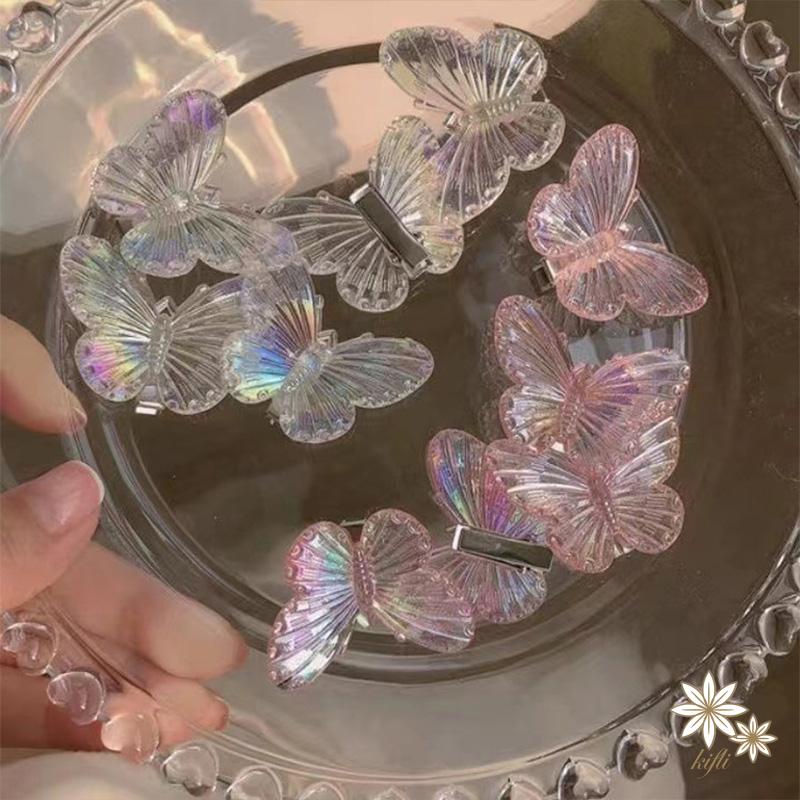 Kẹp Tóc Hình Bướm Bằng Nhựa Thiết Kế Xinh Xắn Thời Trang