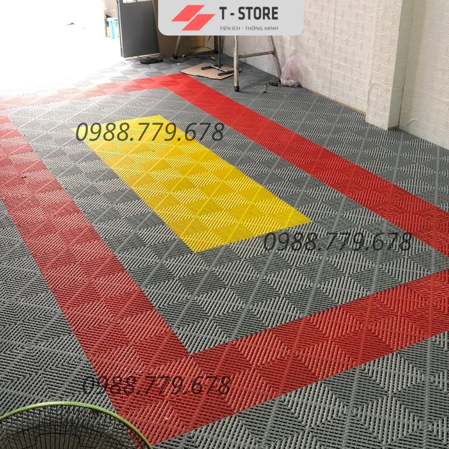 Tấm lót chịu lực gara ô tô ,Tấm nhựa PP trải sàn,lót sàn rửa xe/ trung tâm chăm sóc xe ô tô