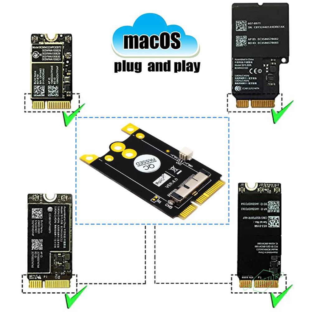 Mô Đun Wifi Cs Mini Pci-E 12 + 6 Pin Cho Macbook BCM94360CD BCM943602CS BCM94360CS2 BCM94331CD BCM94360CSAX BCM943224P | BigBuy360 - bigbuy360.vn