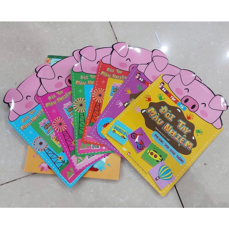 Sách - Đôi tay màu nhiệm sách tập tô cho bé từ 3 tuổi - bộ 6 cuốn