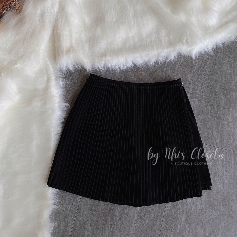 Quần giả chân váy ngắn dập li (Ảnh chụp thật) | BigBuy360 - bigbuy360.vn