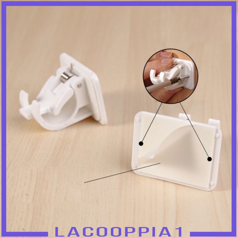 1 [Lacooppia1] 2 Giá Đỡ Thanh Treo Rèm Dán Tường Tự Dính