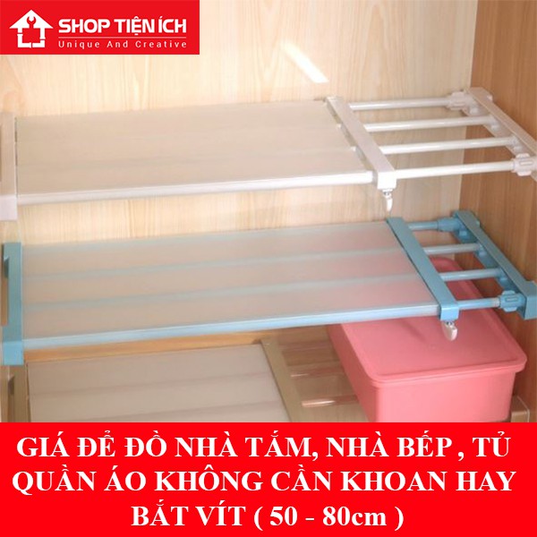 Giá để đồ thông minh không cần khoan bắt vít chịu lực 5-10kg