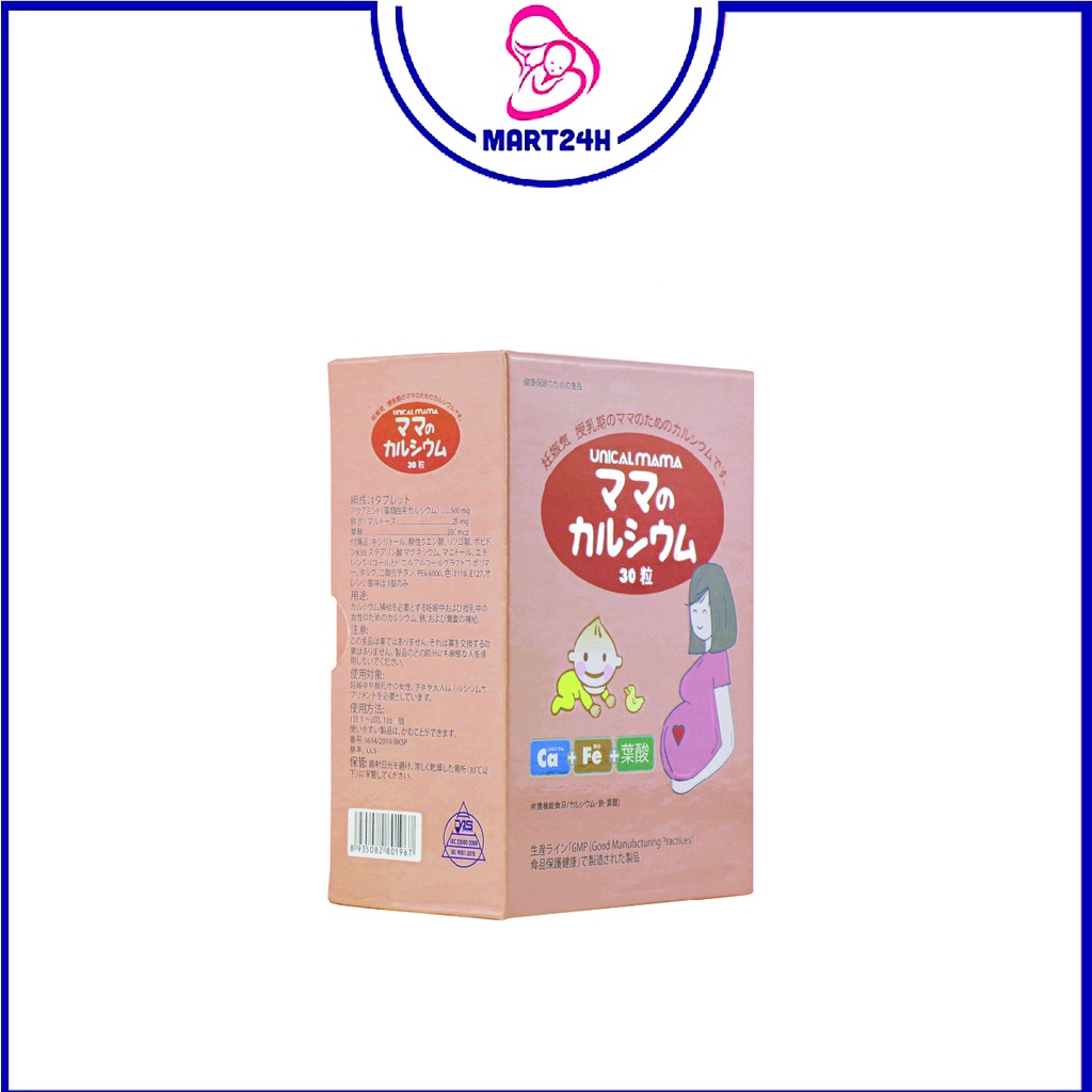 Canxi Unical Mama - Canxi cho bà bầu, bổ sung canxi và vitamin D3 cho mẹ mang thai