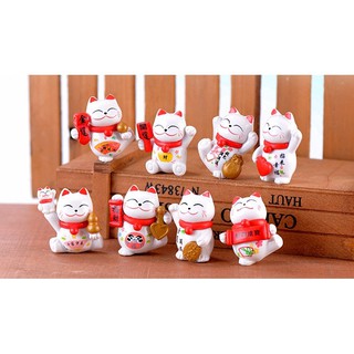 🔥 SALE + FREE SHIP 🔥 Mèo thần tài - phụ kiện trang trí tiểu cảnh