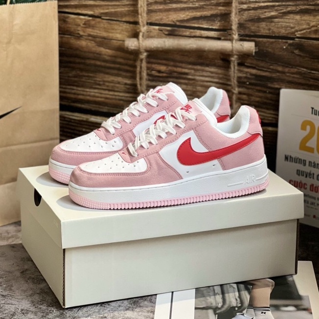 Giày Air_Force 1 Low Valentine Day Love/Af1 Hồng Trắng
