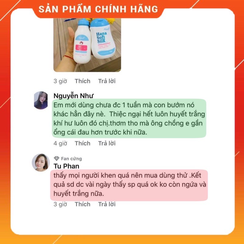 [CHÍNH HÃNG] Dung Dịch Vệ Sinh Hana Soft Silk 150ml