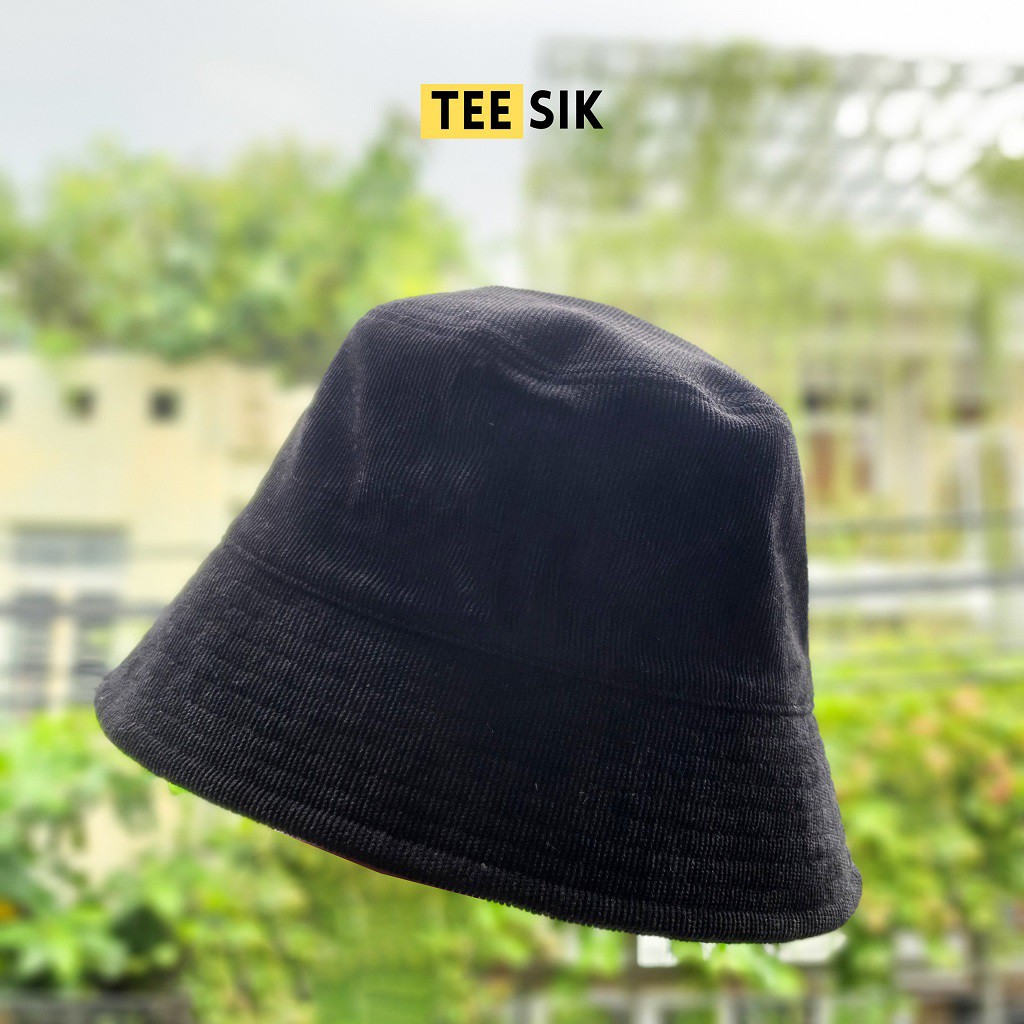 Mũ bucket Unisex hàng cao cấp TEE SIK vải dày, chắc chắn Nón bucket vành cụp form chuẩn, cá tính cho Nam & Nữ