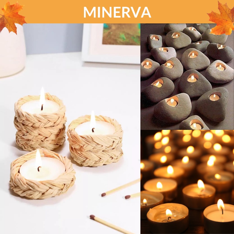 [TRANG TRÍ] 5 viên nến tealight không mùi không khói cháy 4 giờ