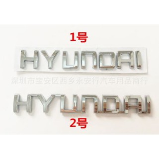 Tem logo kim loại-chữ nổi HYUNDAI
