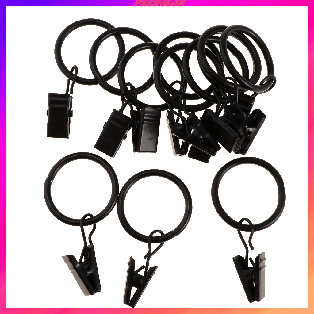Bộ 12 Vòng Kim Loại Kích Thước 32mm Dùng Cho Rèm Cửa