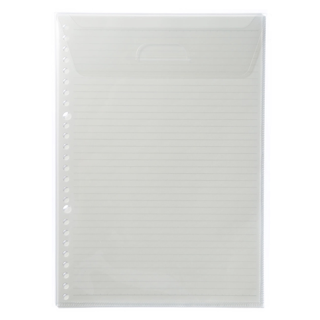 MUJI BÌA NHỰA LỖ B5 26 LỖ, 30 TỜ