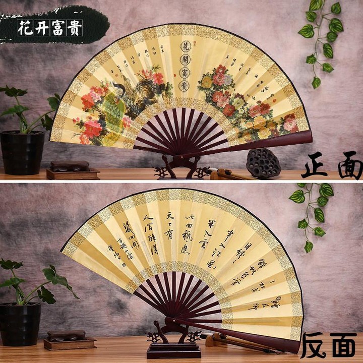 (12 mẫu) Quạt cổ trang nan 31 nam nữ cầm tay cosplay