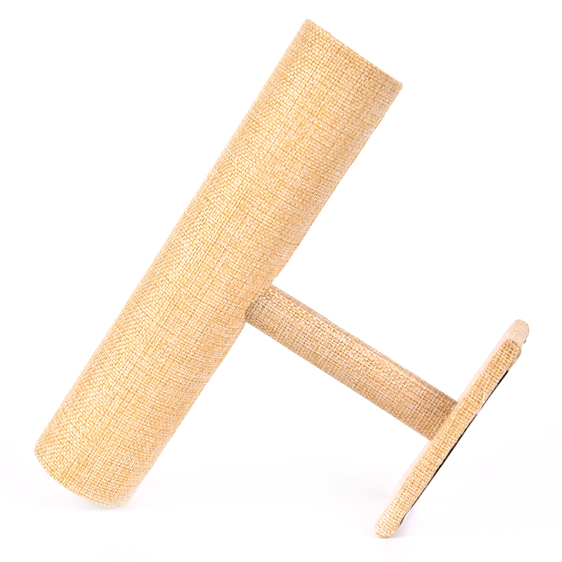 Giá Chữ T Trưng Bày Trang Sức / Đồng Hồ / Vòng Tay Bằng Da PU / Nhung