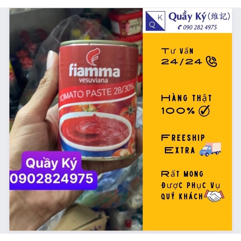 Tomato paste - cà chua xay nhuyễn Fiamma 400gr