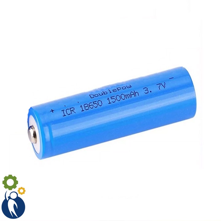 Pin 18650 1500mAh Chuẩn Dung Lượng Hàng Nội Địa Trung Quốc Thương Hiệu DOUBLEPOW - Đầu Nhọn