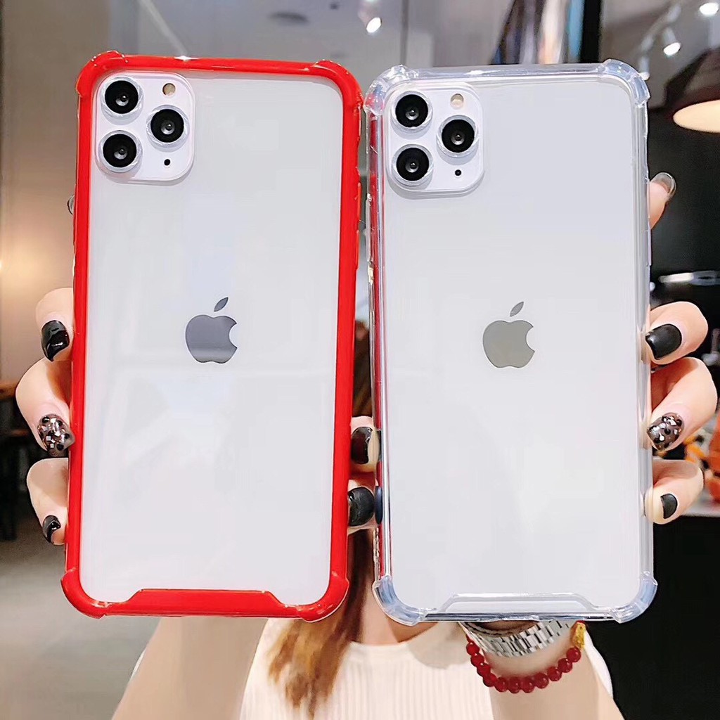 Ốp lưng iphone Meka Chống Sốc Viền Màu chống ố /6/6plus/6s/6splus/7/7plus/8/8plus/x/xs/11/12/pro/max/plus/promax