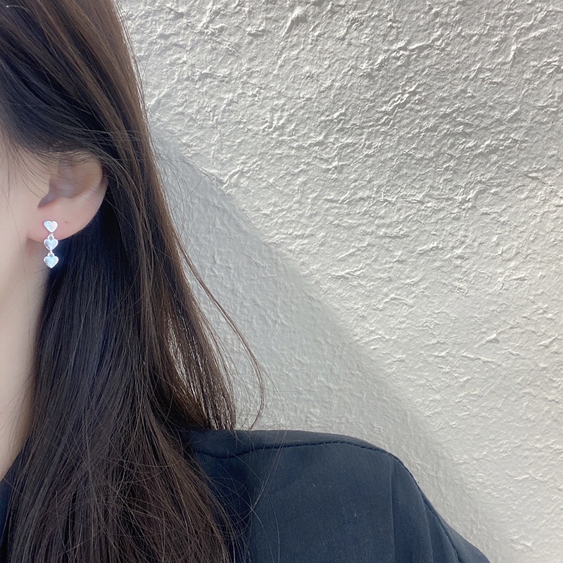 IF ME Set 6 Khuyên Tai Hình Trái Tim/Gấu/Cherry Thời Trang Cá Tính Cho Nữ