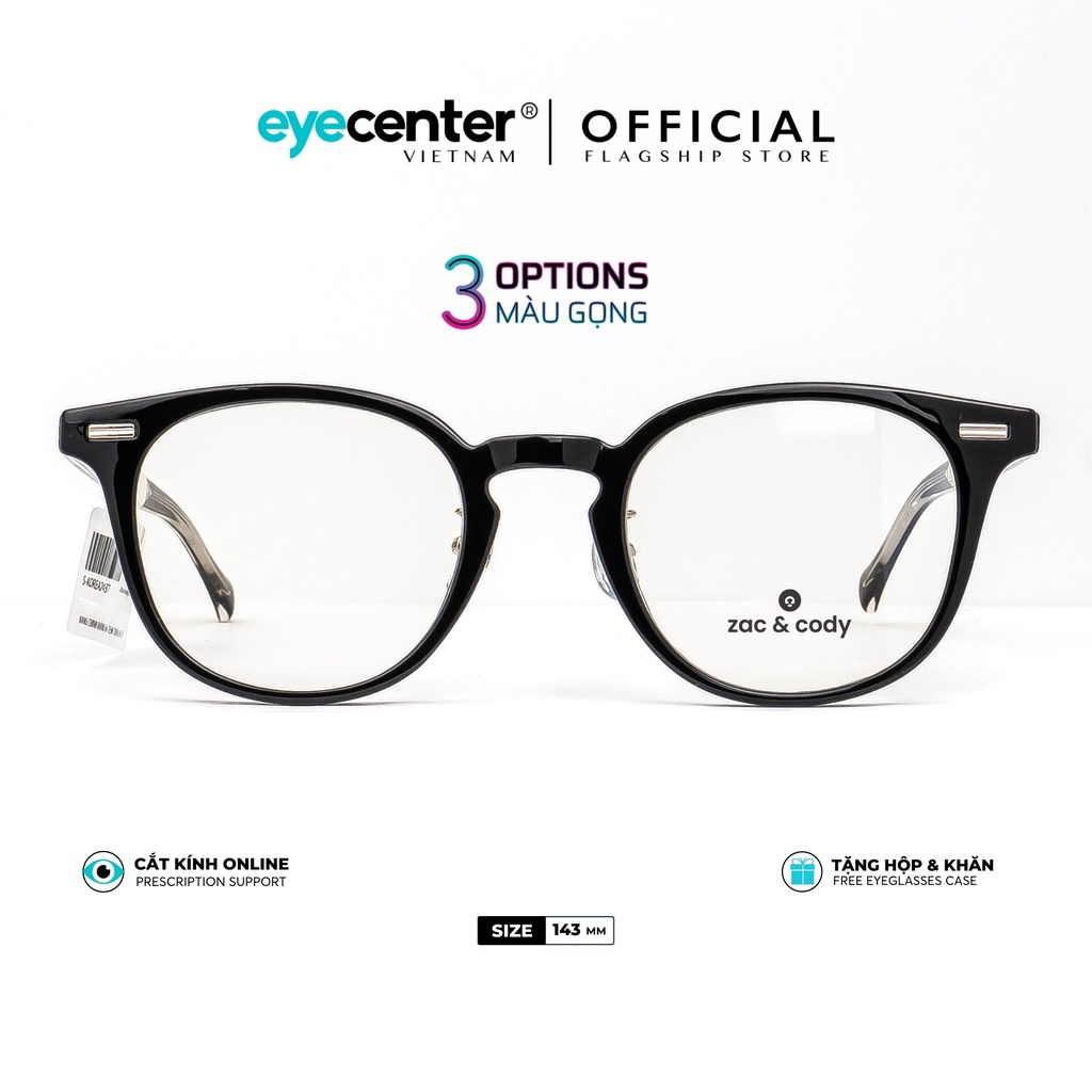 Gọng kính cận nam nữ A47-S chính hãng TERRY by ZAC &amp; CODY nhập khẩu Eye Center Vietnam