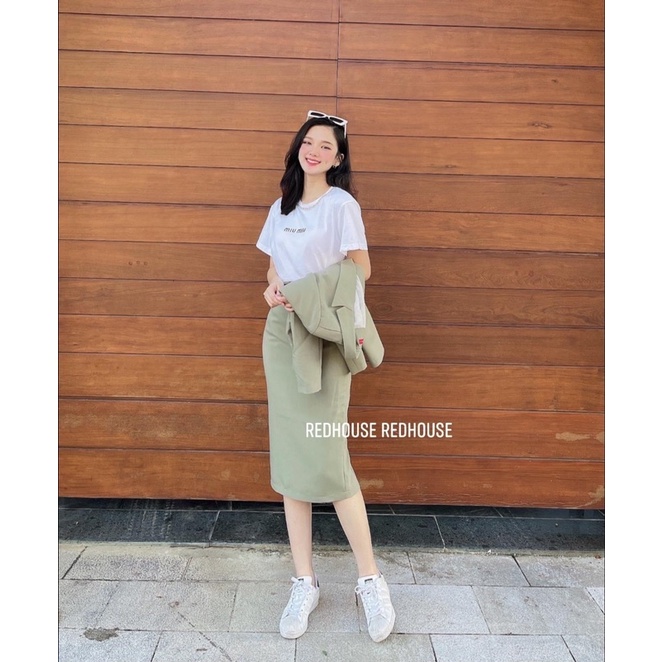 Chân váy bút chì vest