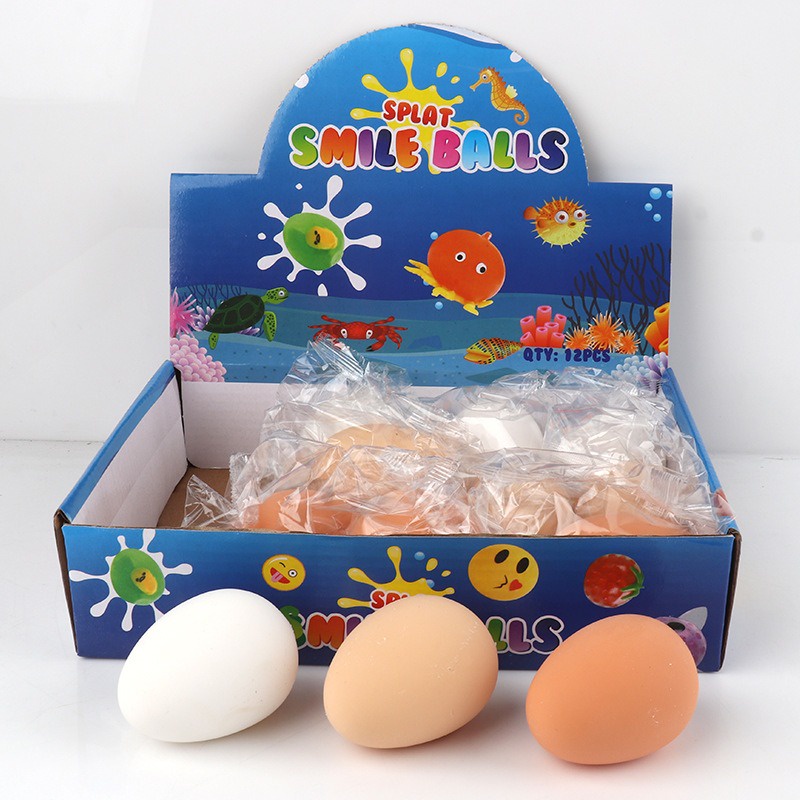 Đồ chơi Quả Trứng Gà Squishy Bóp Ra hạt nở slime co giãn đàn hồi giải tỏa căng thẳng