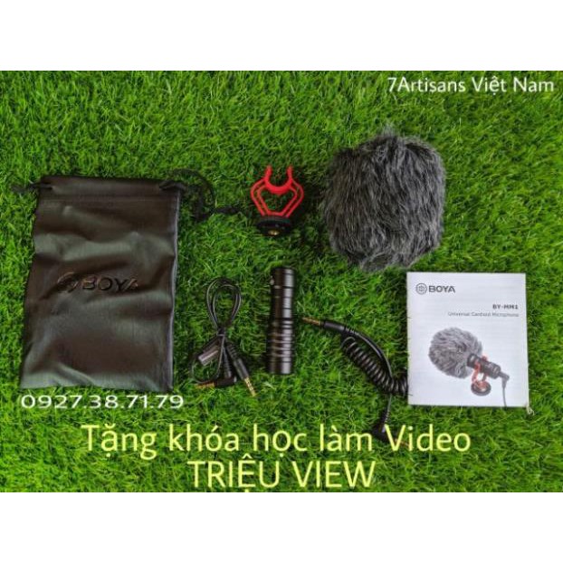 (CÓ SẴN) MIC Thu Âm BOYA BY-MM1 Cho Máy Ảnh DSLR, Mirroless, Smartphone, Action Cam, Gopro, DJI Pocket, DJI Action ...