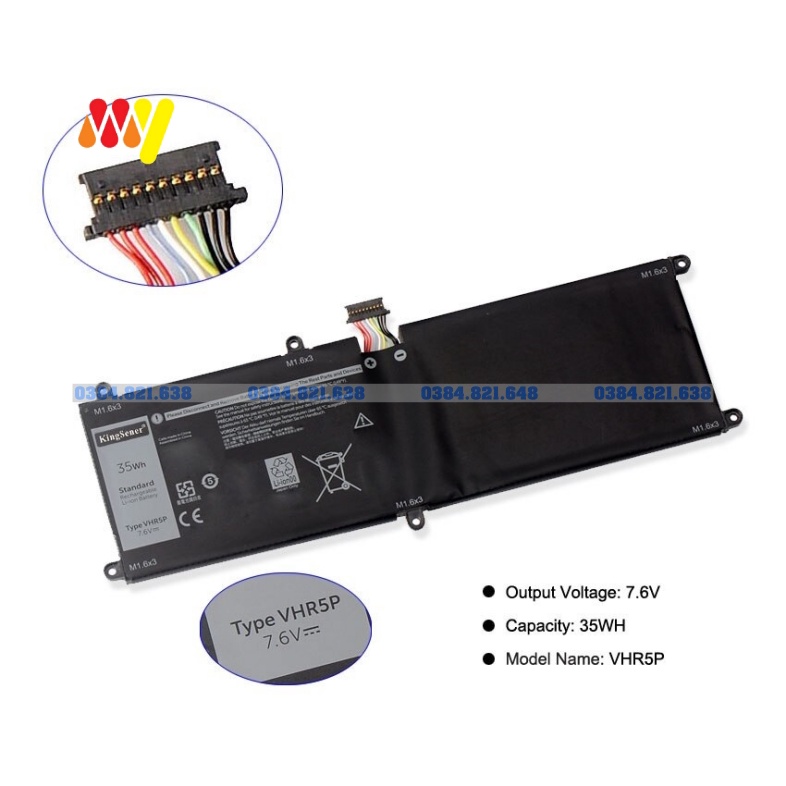 ZIN NEW - Pin Dell Latitude 5175 5179 E5175 E5179 VHR5P. Bảo hành toàn quốc