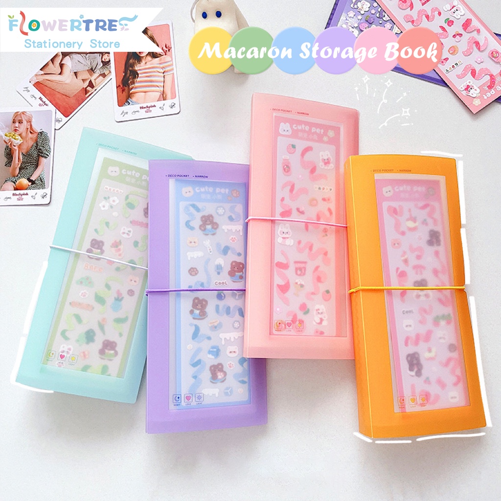 Flowertree Bộ Sưu Tập Sticker Macaron Trang Trí Sổ Lưu Niệm