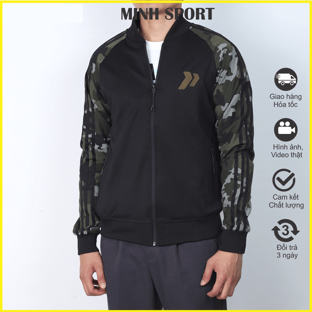 Áo Khoác Nam Bomber Phối Tay Họa Tiết Rằn Ri Dày Dặn, Co Giãn Tốt mã KHOAC.32
