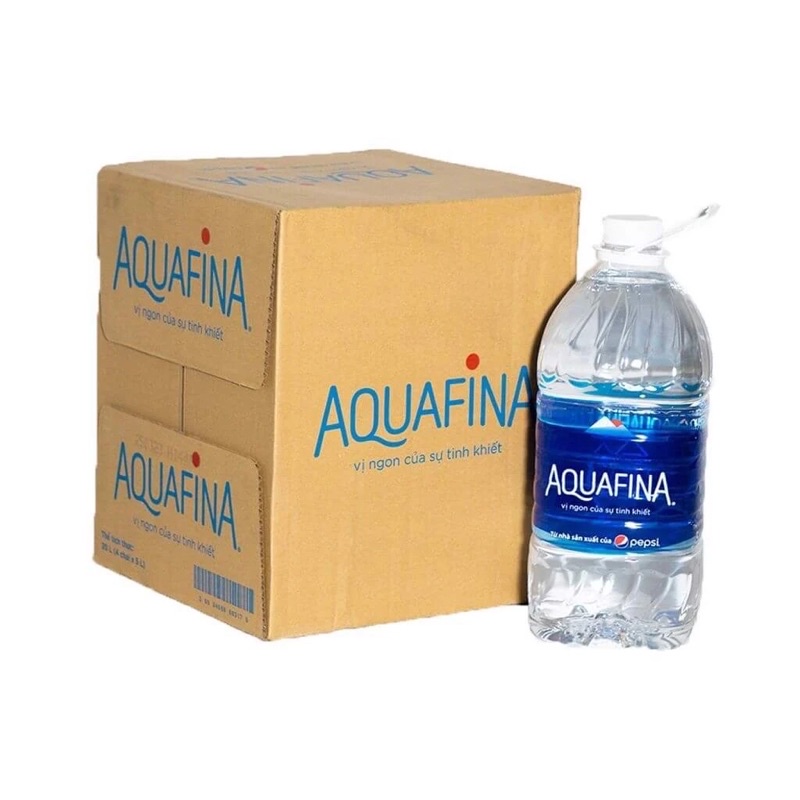 (HOẢ TỐC BÌNH THẠNH) Thùng 4 bình nước suối Aquafina 5L