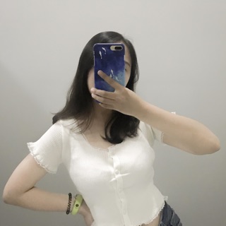 Áo croptop len thun