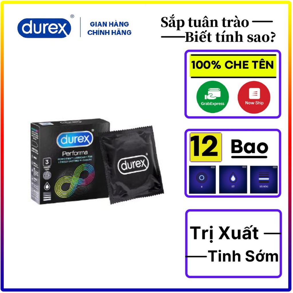 Bao cao su Durex Performa 3 bao