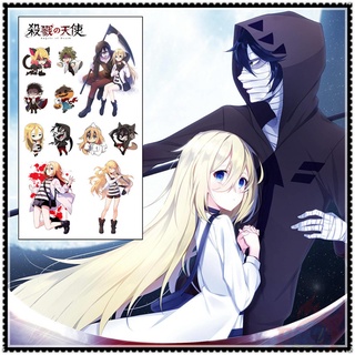[Hàng mới về] Tờ hình xăm dán tạm thời chống thấm nước họa tiết Anime Angels Of Death
