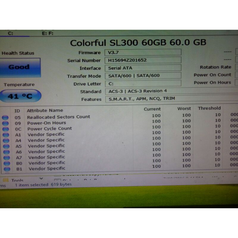 Nhiều loại SSD cũ SATA III 60GB 120GB 2.5" 60G 120G | BigBuy360 - bigbuy360.vn