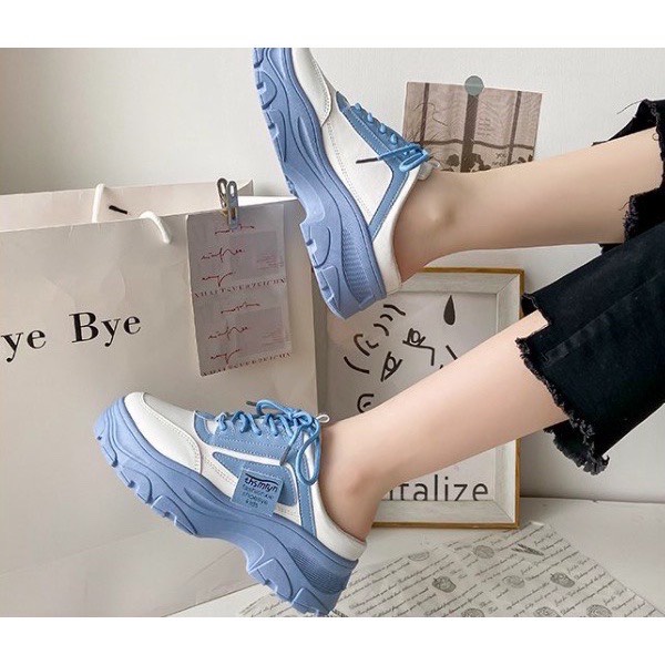 GIÀY SỤC THỂ THAO NÂNG ĐẾ MÀU SẮC MỚI MẺ TRẺ TRUNG CAO 5P MAX TÔN DÁNG DỄ ĐI