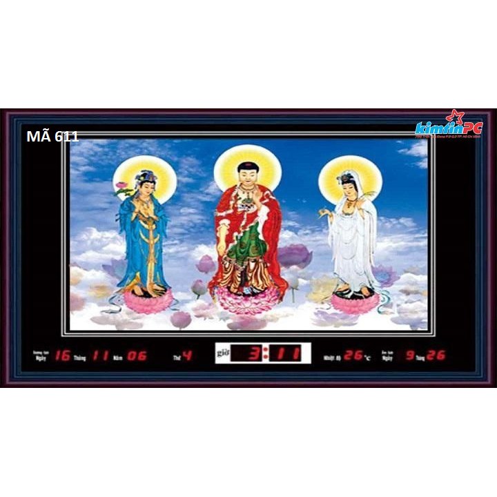 Lịch vạn niên - Tranh đèn (chớp) – 48x68cm – mã 611