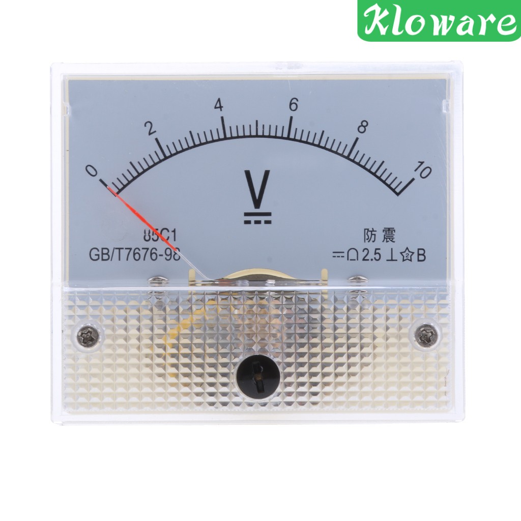 Bảng Điều Khiển Ampe Kế Ampe Kế 85C1 DC 0-5V Hình Chữ Nhật