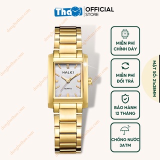 Đồng Hồ Nữ Halei 465 Mặt Vuông Đơn Giản Sang Chảnh Donghothao HH40